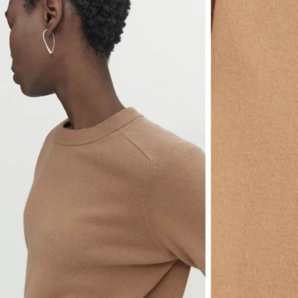 Massimo Dutti Camel Wool/Cashmere Sweater. Size S